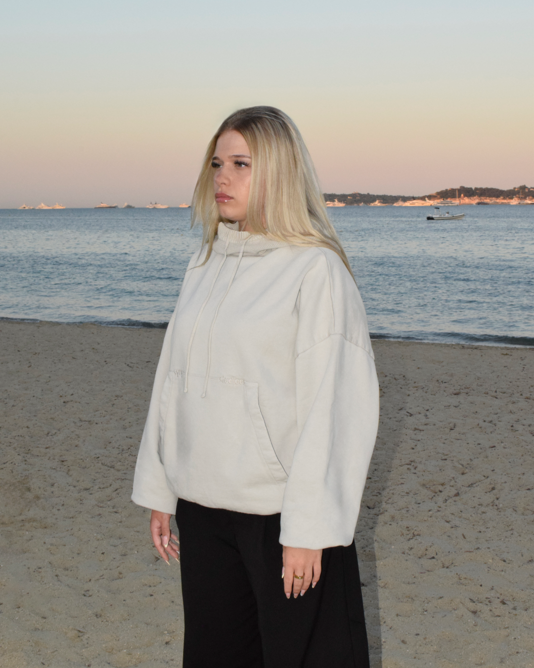 SAND GREY BALACLAVA HOODIE