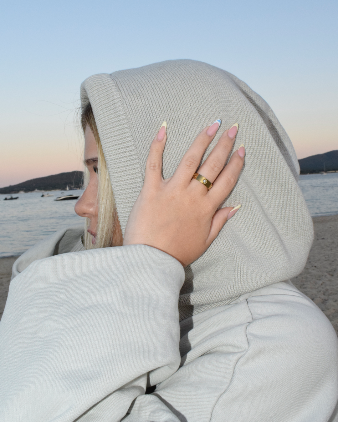 SAND GREY BALACLAVA HOODIE