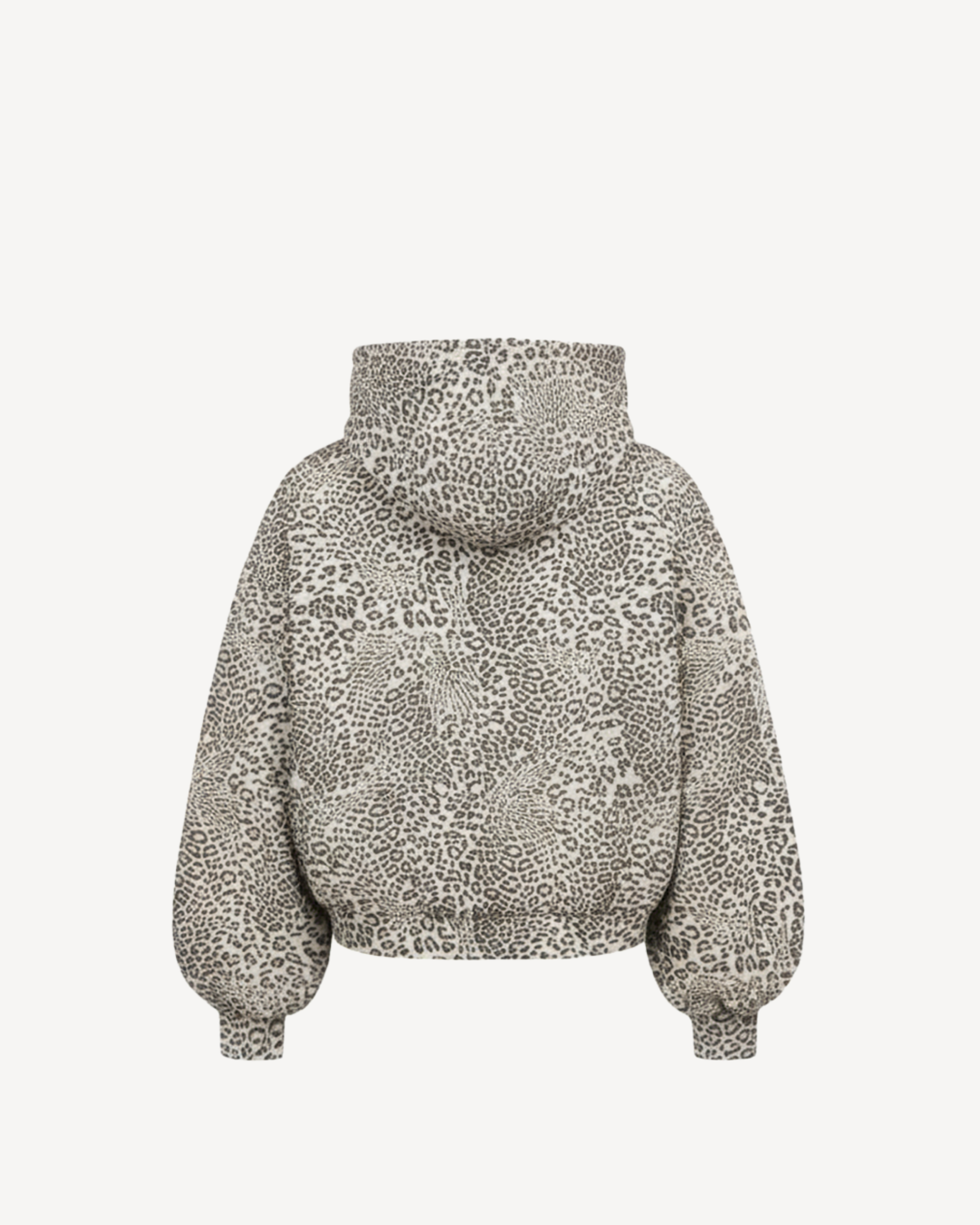 BEIGE LEOPARD HOODIE