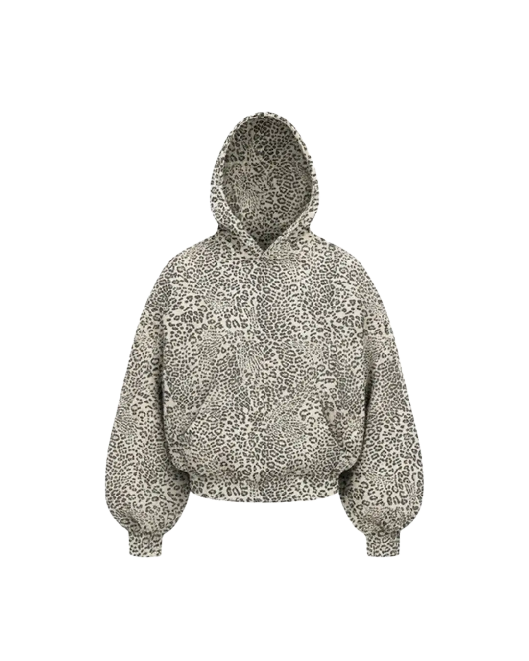BEIGE LEOPARD HOODIE