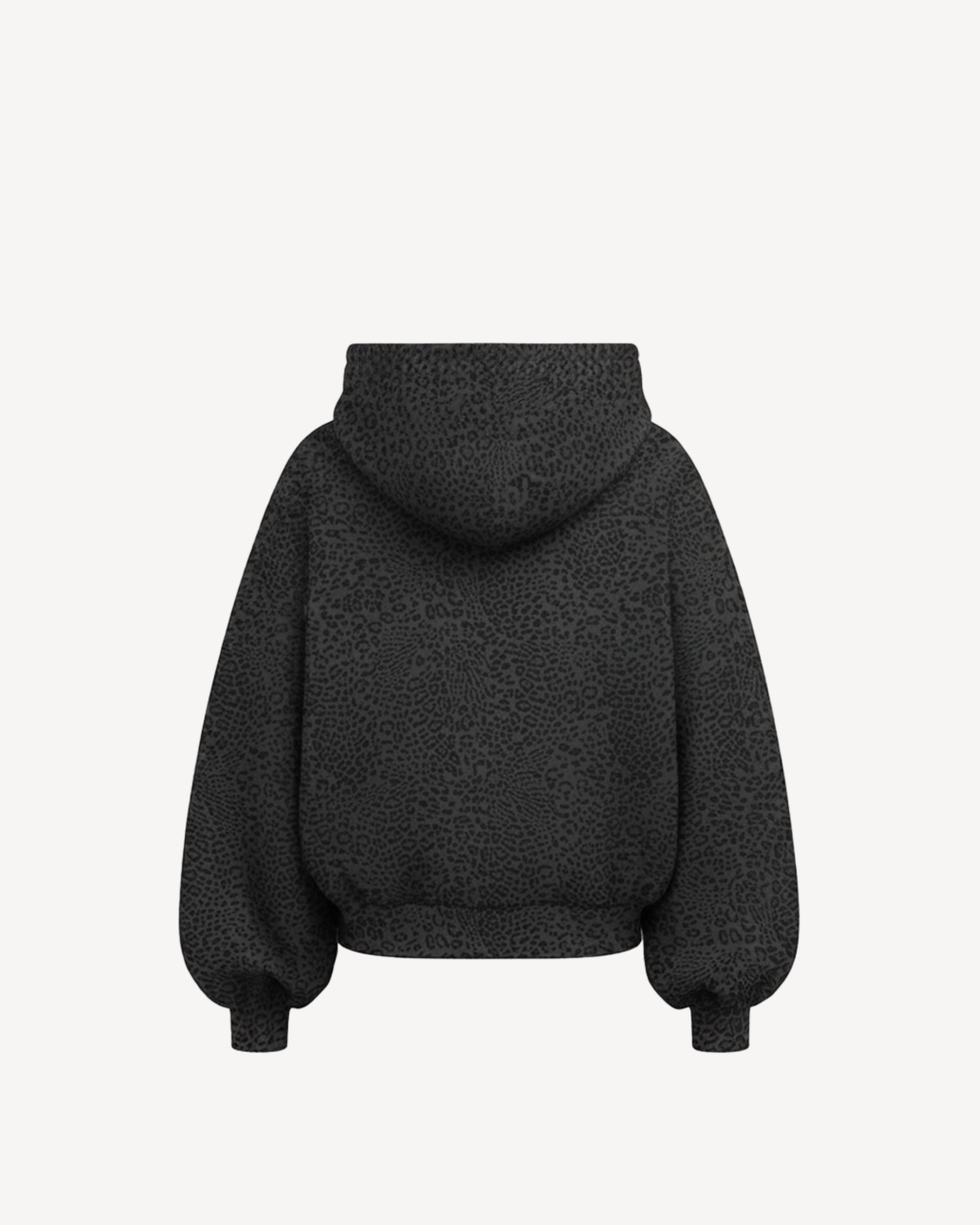 BLACK LEOPARD HOODIE