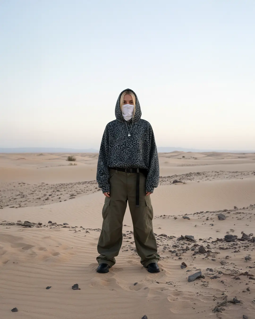 BLACK LEOPARD HOODIE