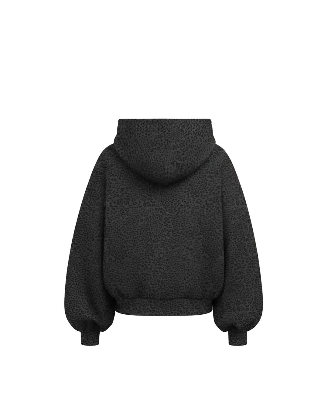 BLACK LEOPARD HOODIE