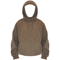 EARTH BROWN "BALACLAVA" HOODIE