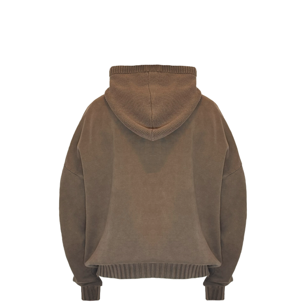 EARTH BROWN "BALACLAVA" HOODIE