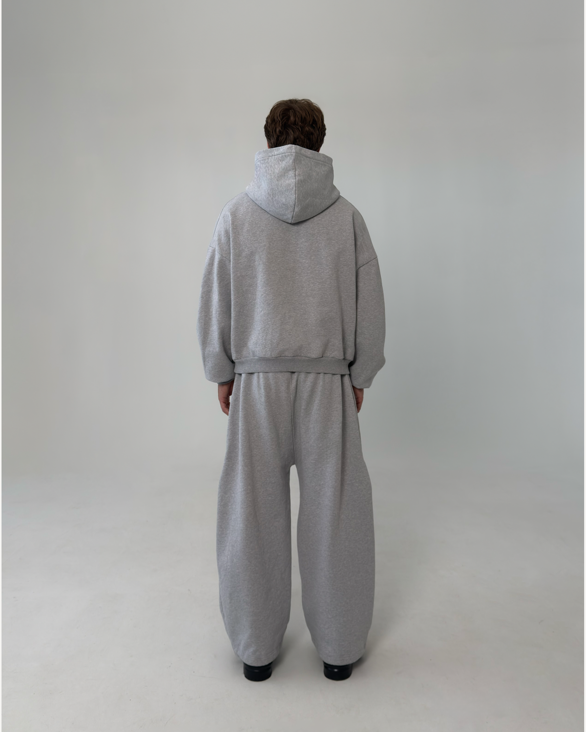 GREY PLEATED SET