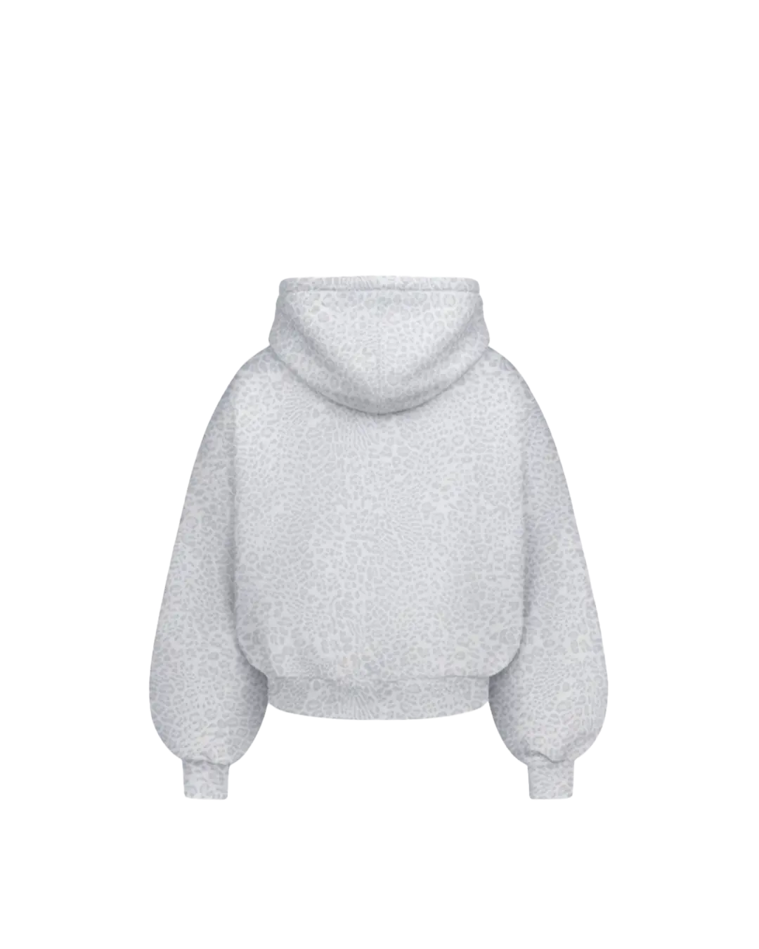 WHITE LEOPARD HOODIE