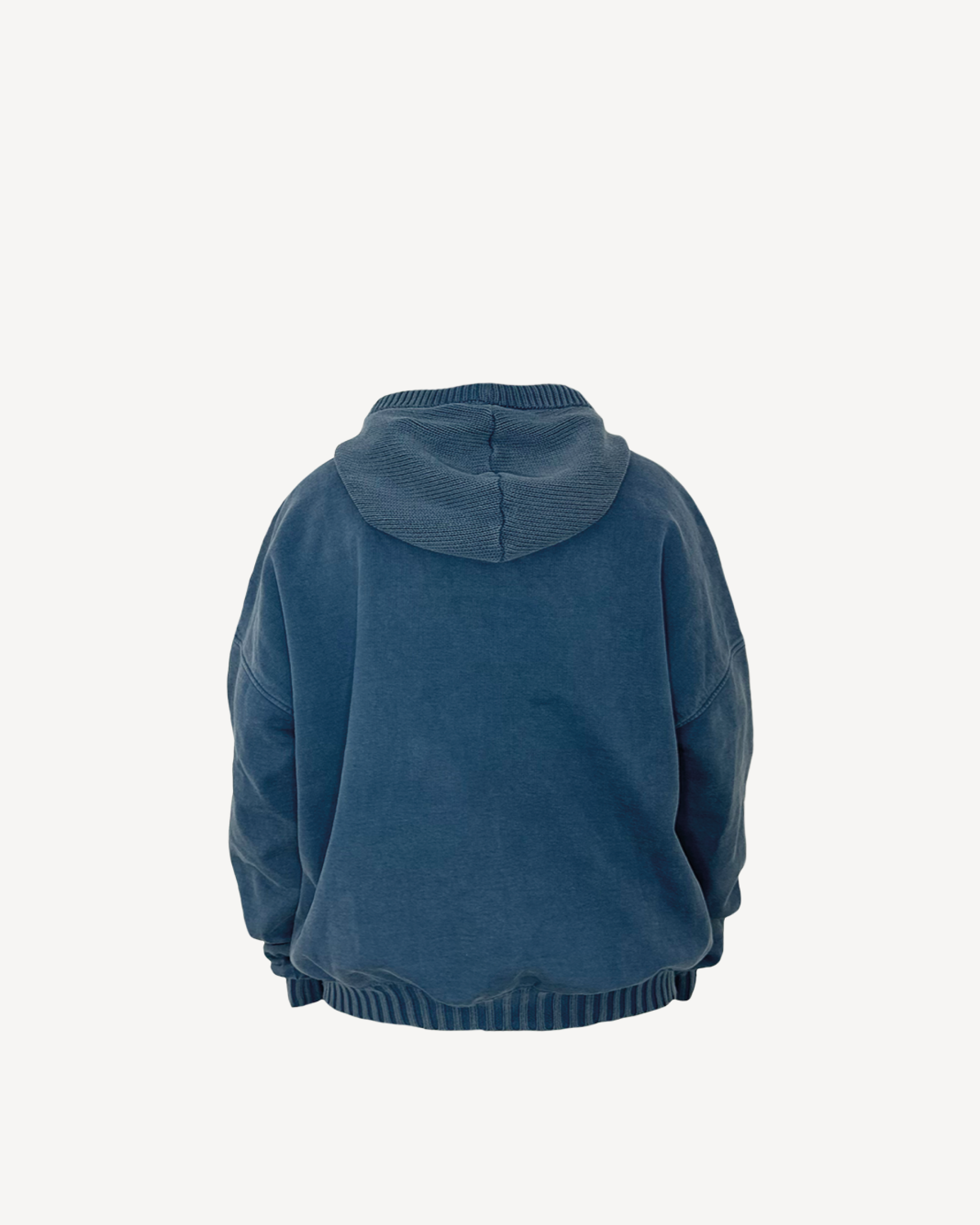 NAVY BLUE BALACLAVA HOODIE