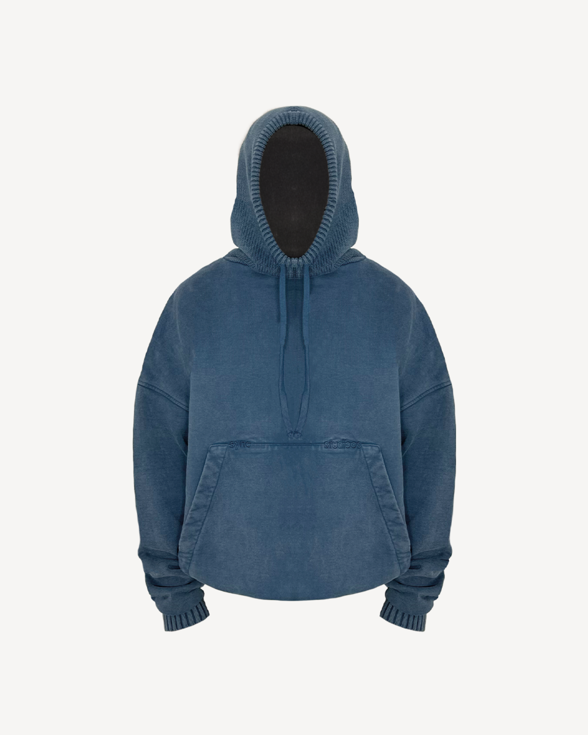 NAVY BLUE BALACLAVA HOODIE