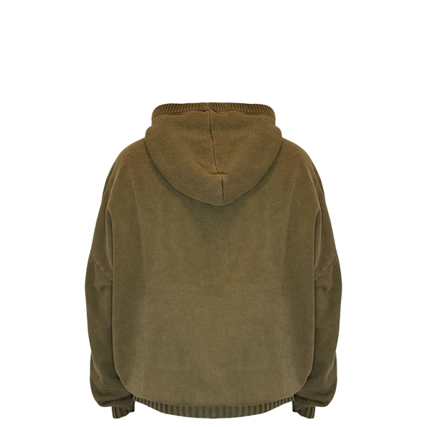 OLIVE GREEN "BALACLAVA" HOODIE