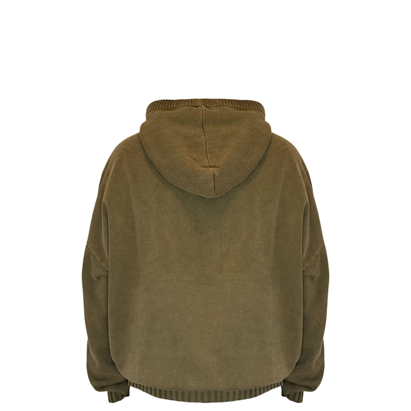 OLIVE GREEN "BALACLAVA" HOODIE