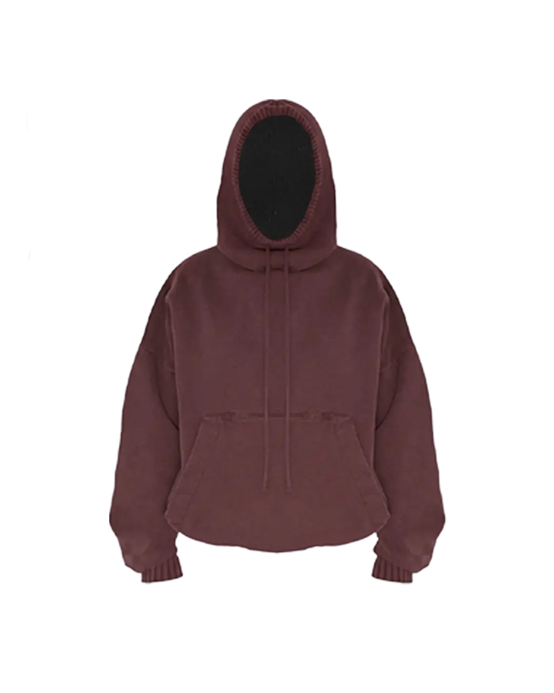 BURGUNDY BALACLAVA HOODIE