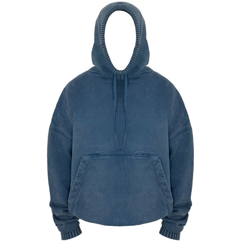 NAVY BLUE "BALACLAVA" HOODIE