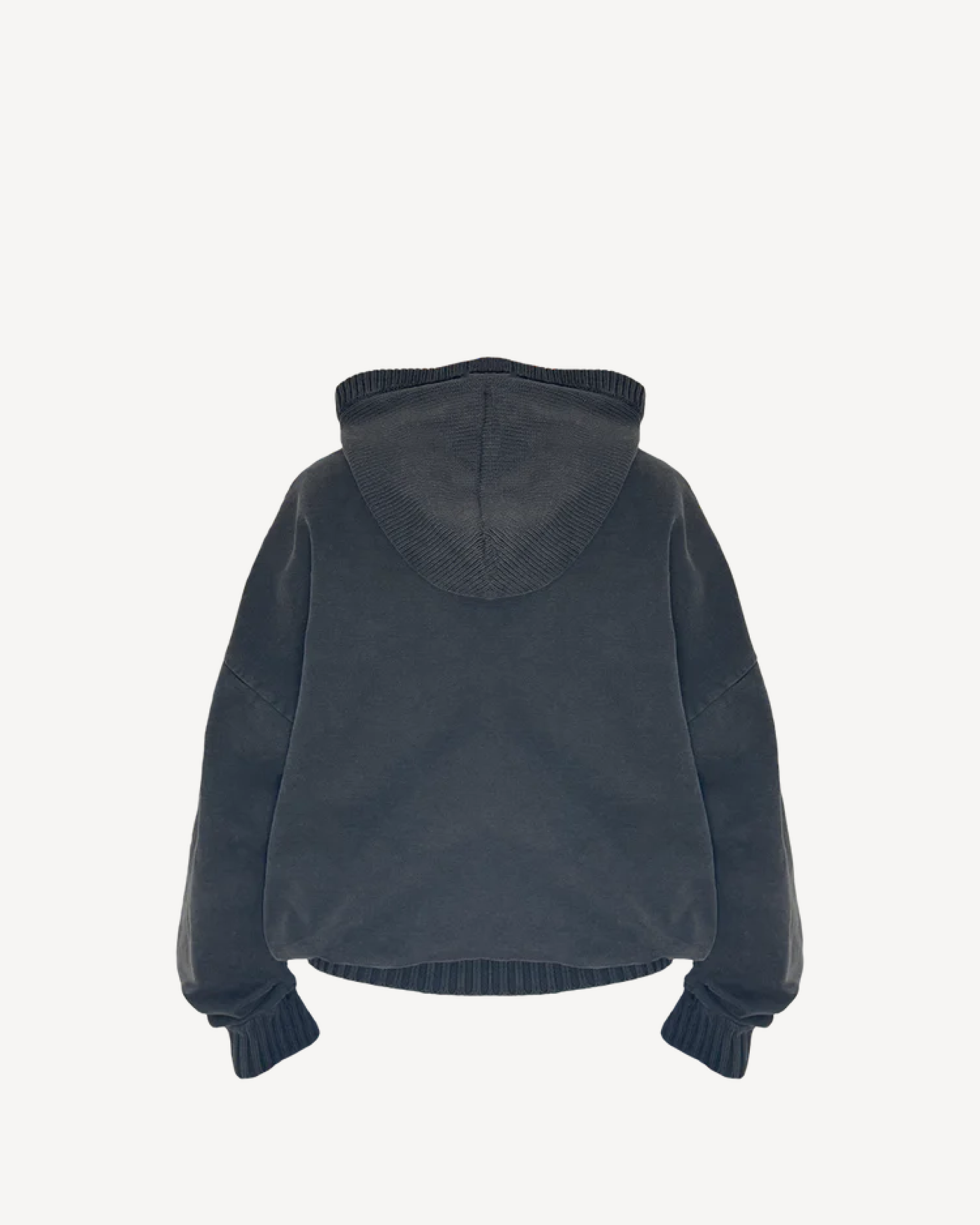 STONE BLACK BALACLAVA HOODIE