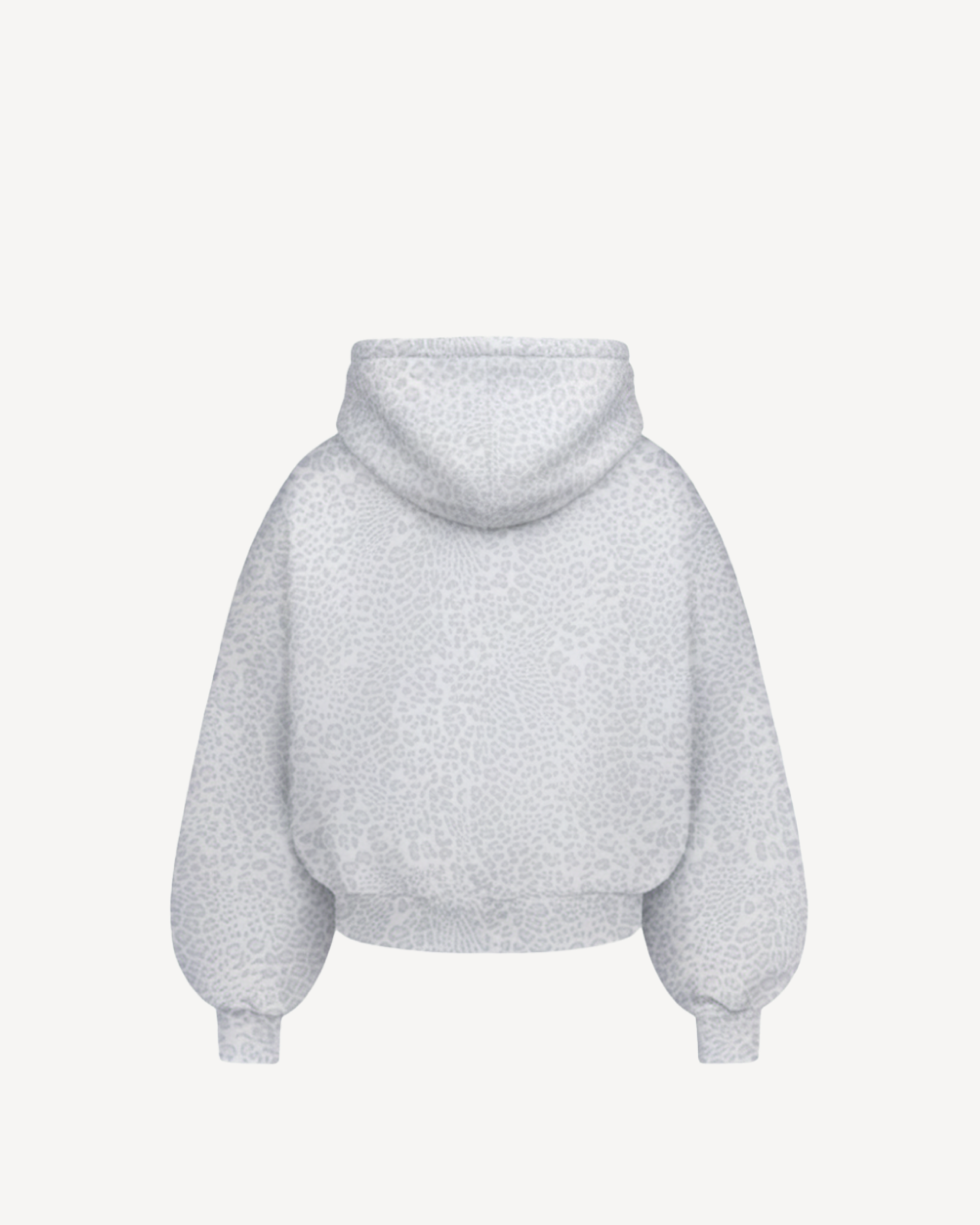 WHITE LEOPARD HOODIE